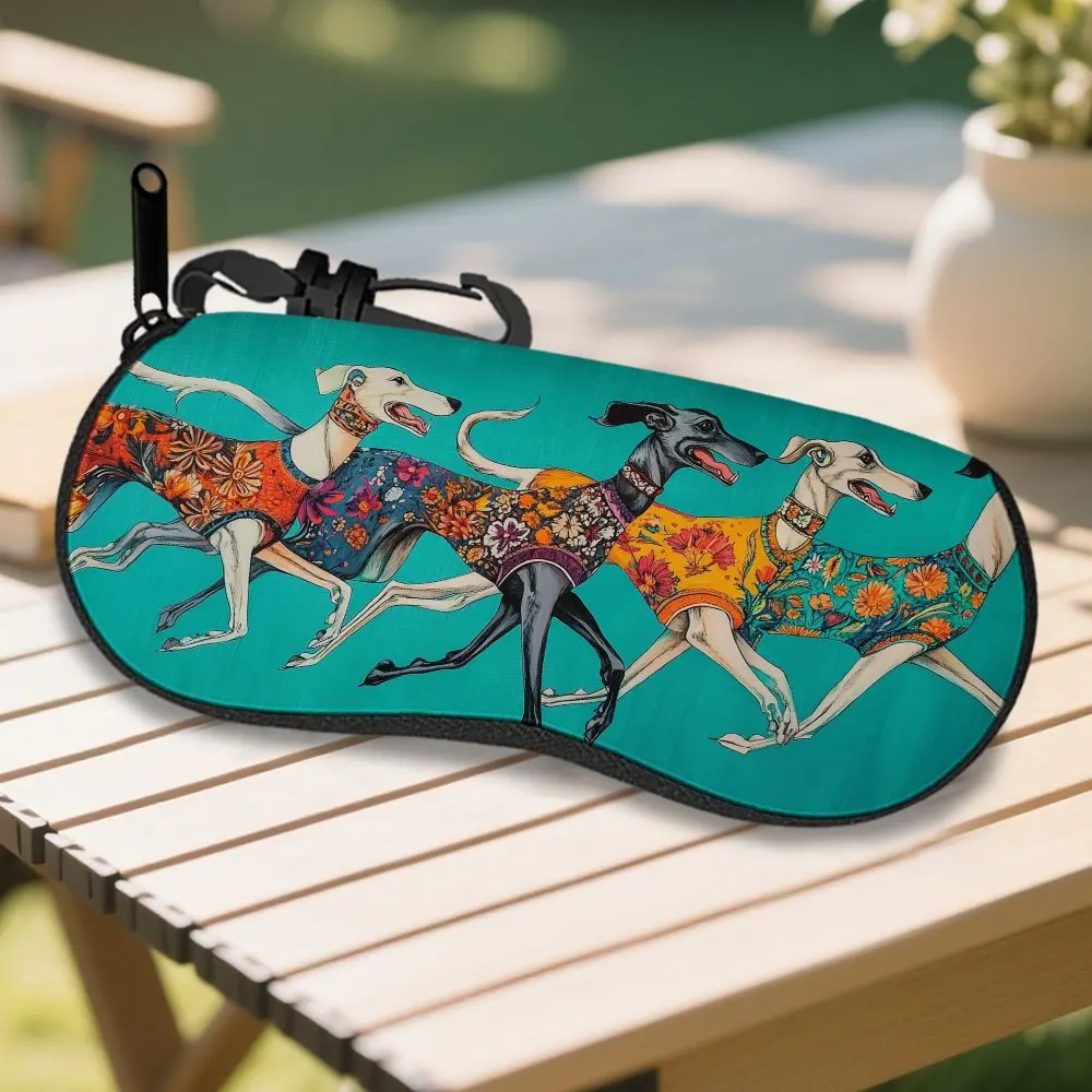 

Чехол для очков с рисунком Greyhound (1 шт.) — стильный и прочный органайзер для модных очков, очков для зрения и многого другого.