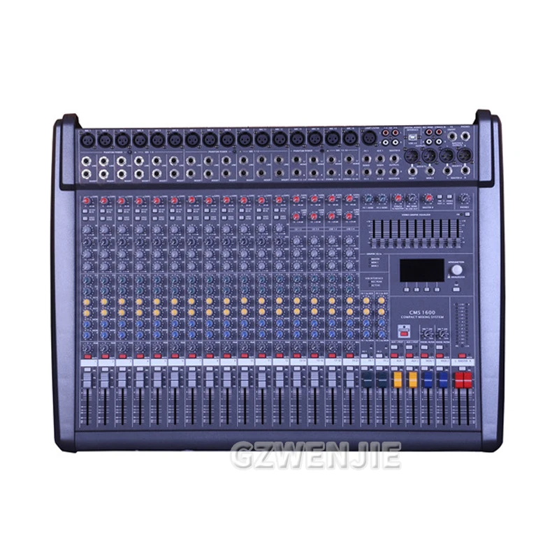 CMS1600-3 48V Phantom Audio Mixer Console Professional 16 Channel Compact Mixing Desk System For Stage Church Studio