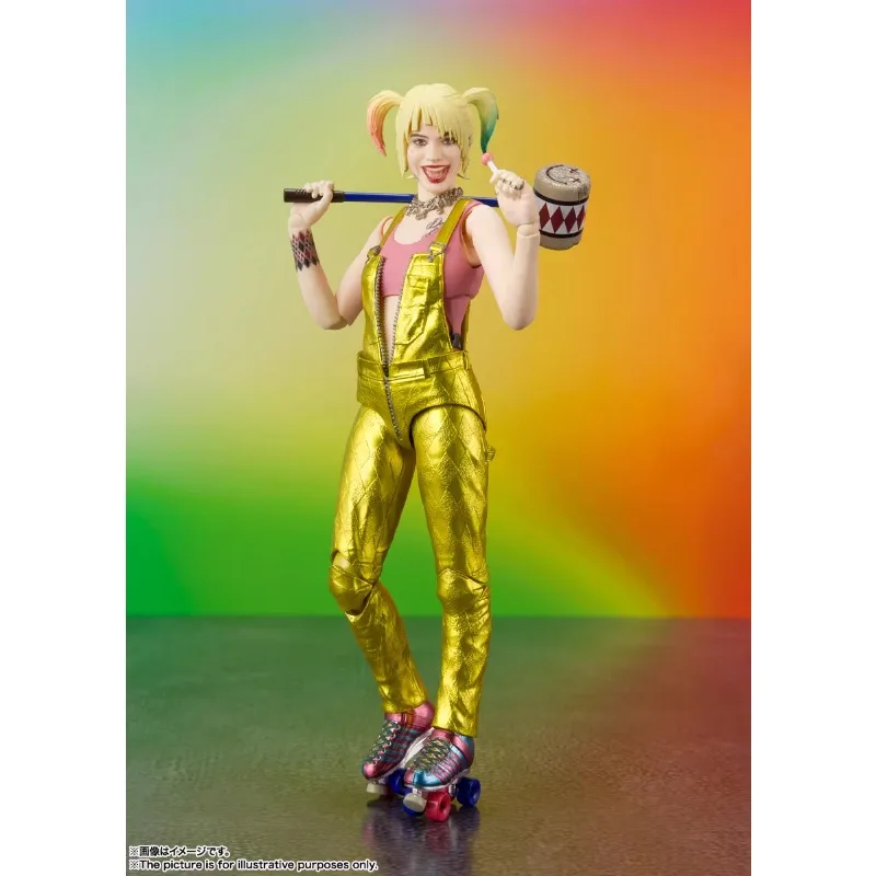 BANDAI SHF Original Suicide Squad Anime Figure Harley Quinn Action Figure Toys for Boys Girls Kids Children Birthday Gifts