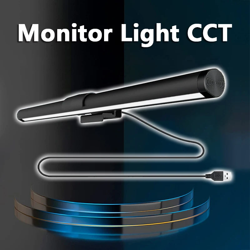 LED Screen Hanging Light EyeProtection Computer Monitor Light Strip for Desk Stepless Dimming Suitable for Work And Gaming Table