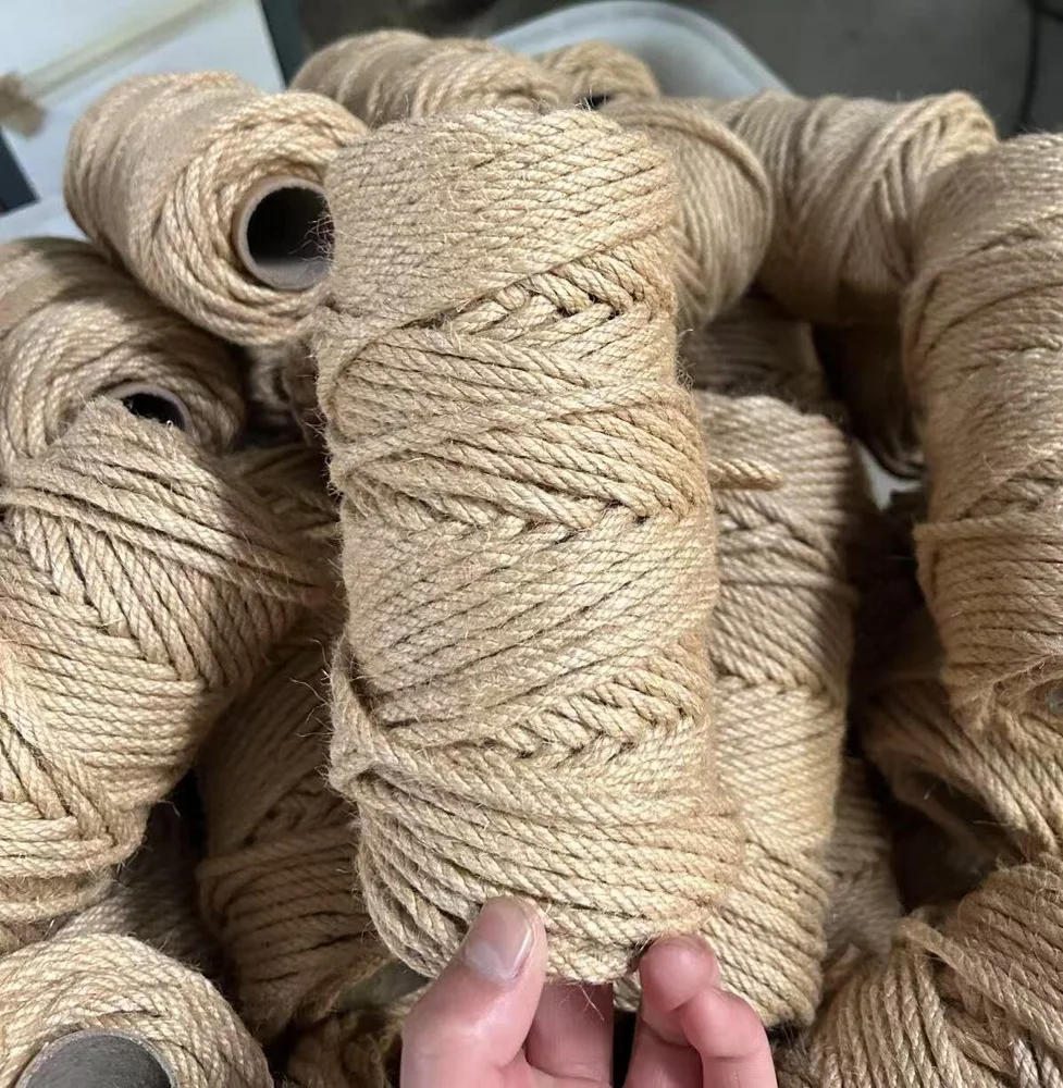 Cordon en corde naturelle 50-2400m, ruban, ficelle, fil vintage, corde de jute pour artisanat, couture, bricolage, fabrication de bijoux, décoration de fête et de mariage, en vrac