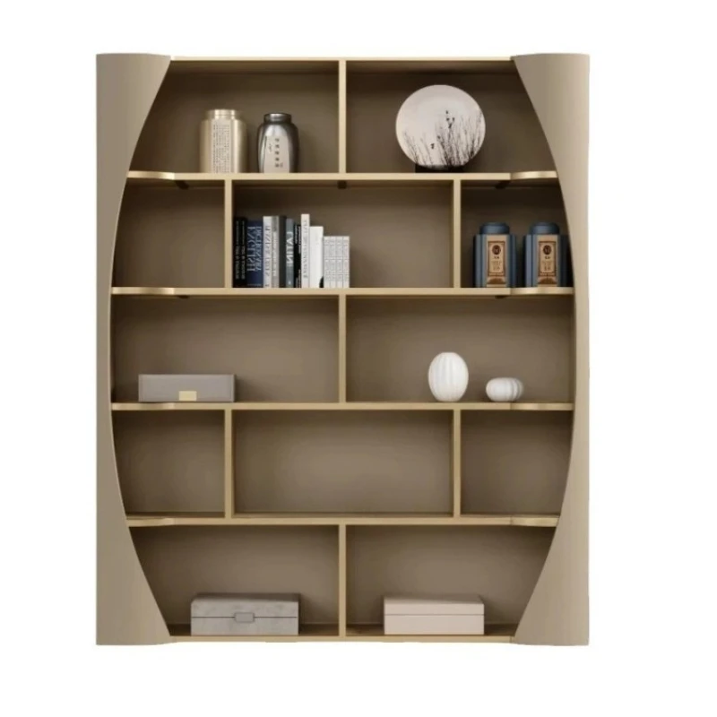 Creative paint bookshelf premium villa office floor-to-ceiling bookcase