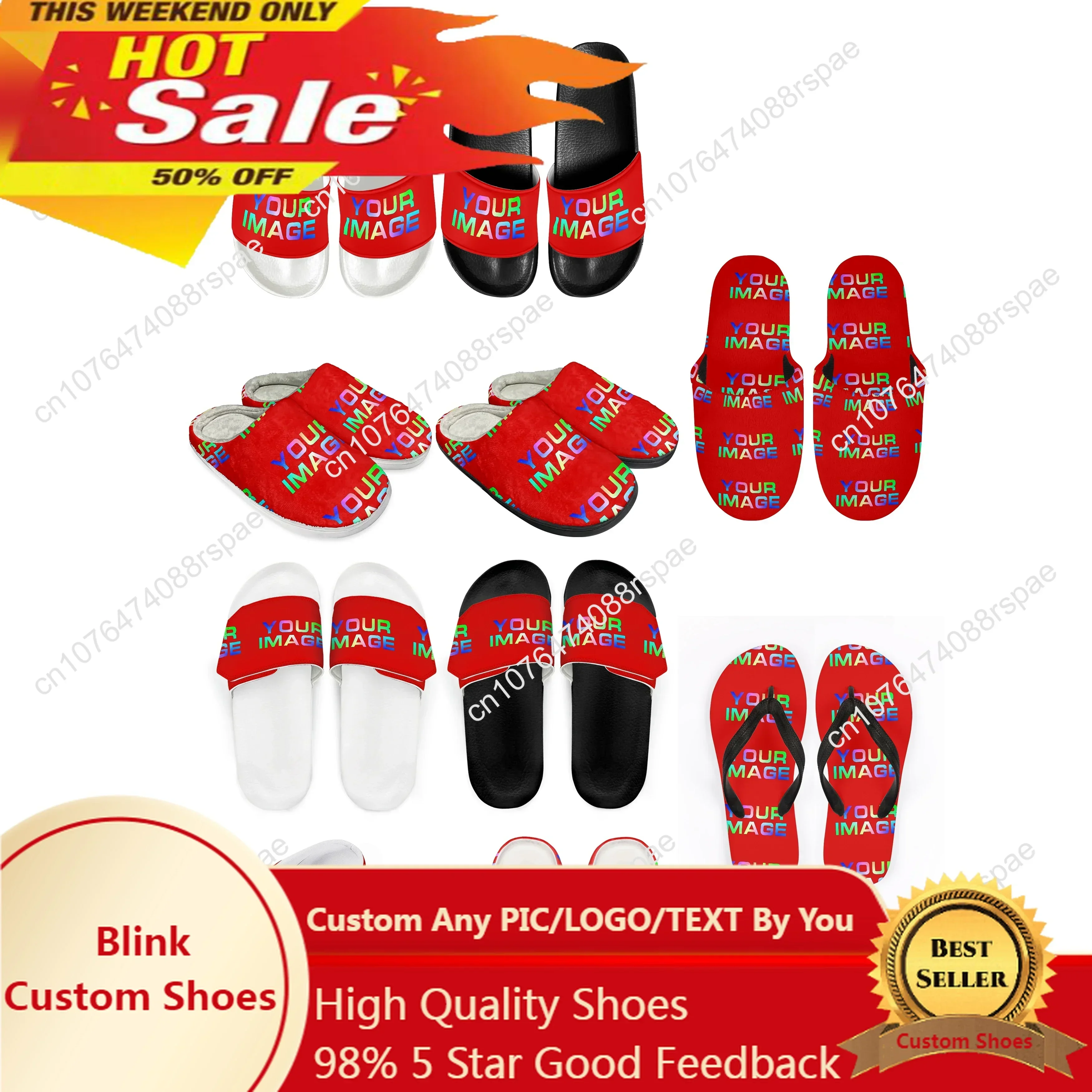 Custom Slippers Print On Demand Hotels Guesthouses Homestays Logo Home Bath Women Man Matching Shoes Customized DIY Dropshipping