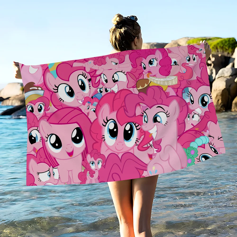 My Little Cartoon P-Pony Microfiber Beach Towel Absorbent Quick dry Soft Yoga Swimming Resort Mountain Climbing Towel