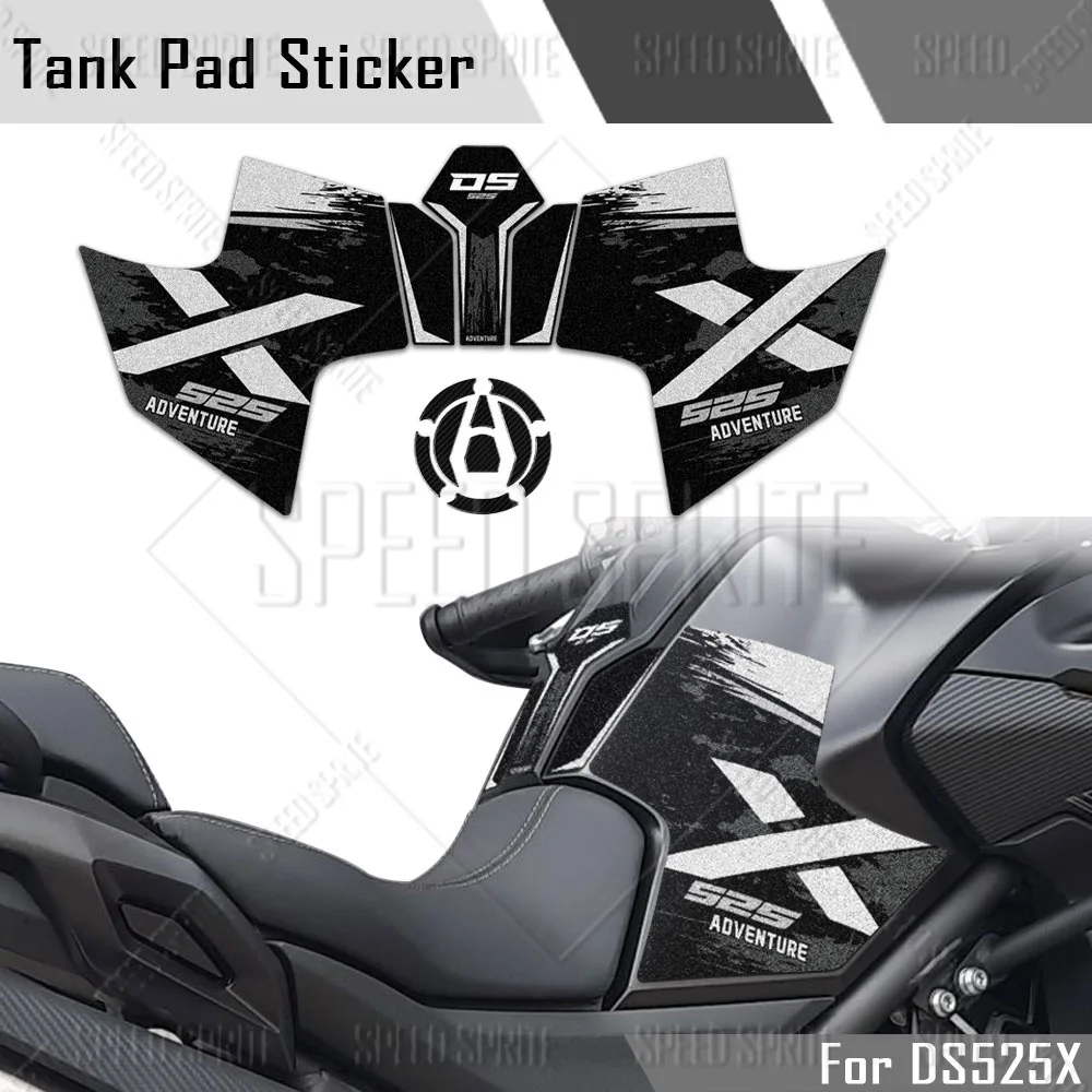 3M Motorcycle 525DSX Fuel Tank Pad Stickers Protector Anti Slip Decals Accessories For Voge Valico 525 DSX  DS525X 2023 2024