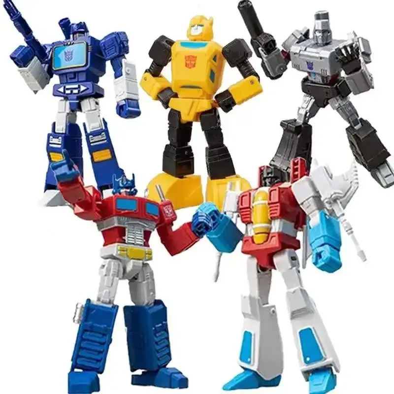 YOLOPARK Transformers 7 Mini Edition Megatron Optimus Prime Bumblebee Sonic Cable Starscream Model Children's Holiday Gift