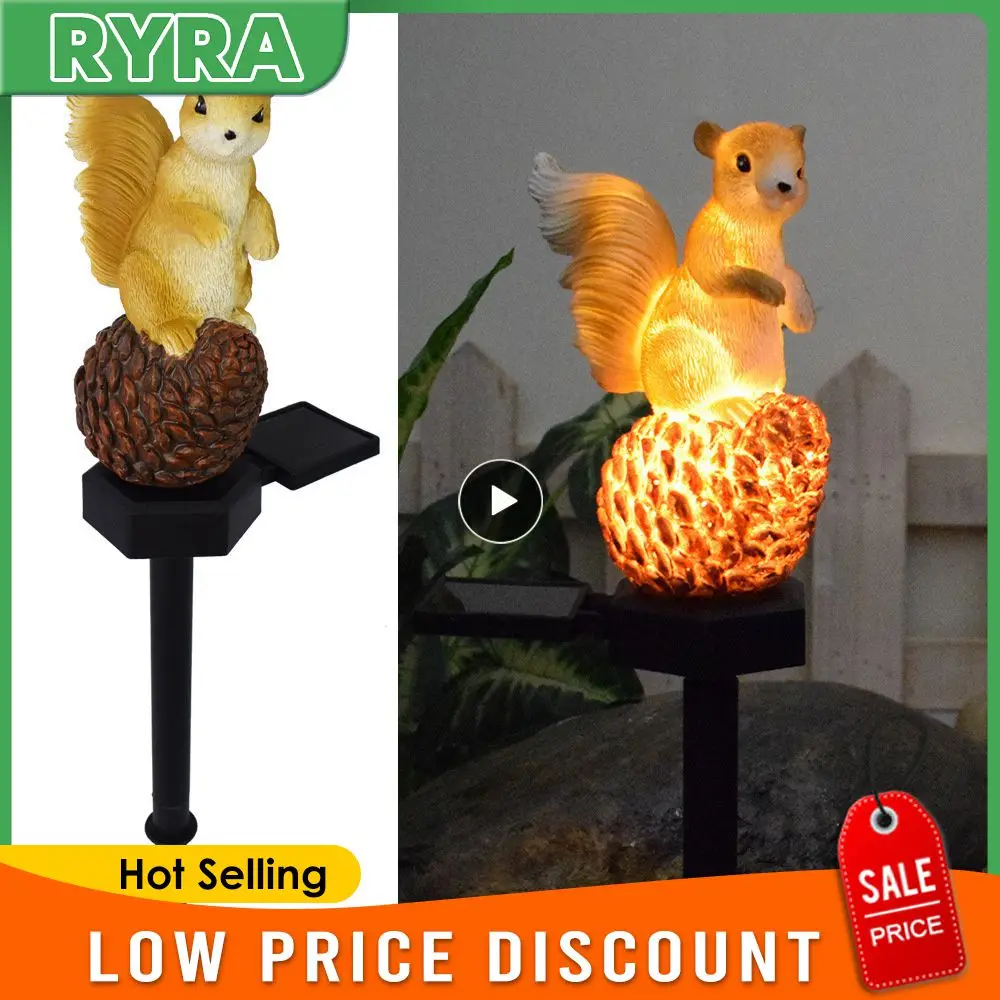 

Squirrel Ambient Light Led Solar Light Decorate Solar Energy Lawn Lamp Atmosphere Animal Light Lawn Decorative Lights Animal