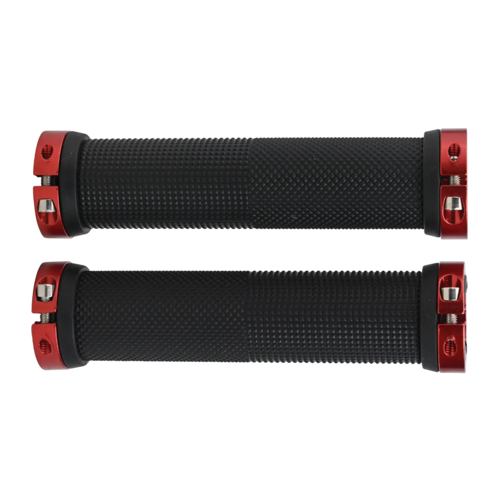 1 Set Bicycle Rubber Grips Mountain Cycling Bilateral Lock Handlebar Grips Anti-Slip Cycling Handlebar Sleeve Bikes Accessories