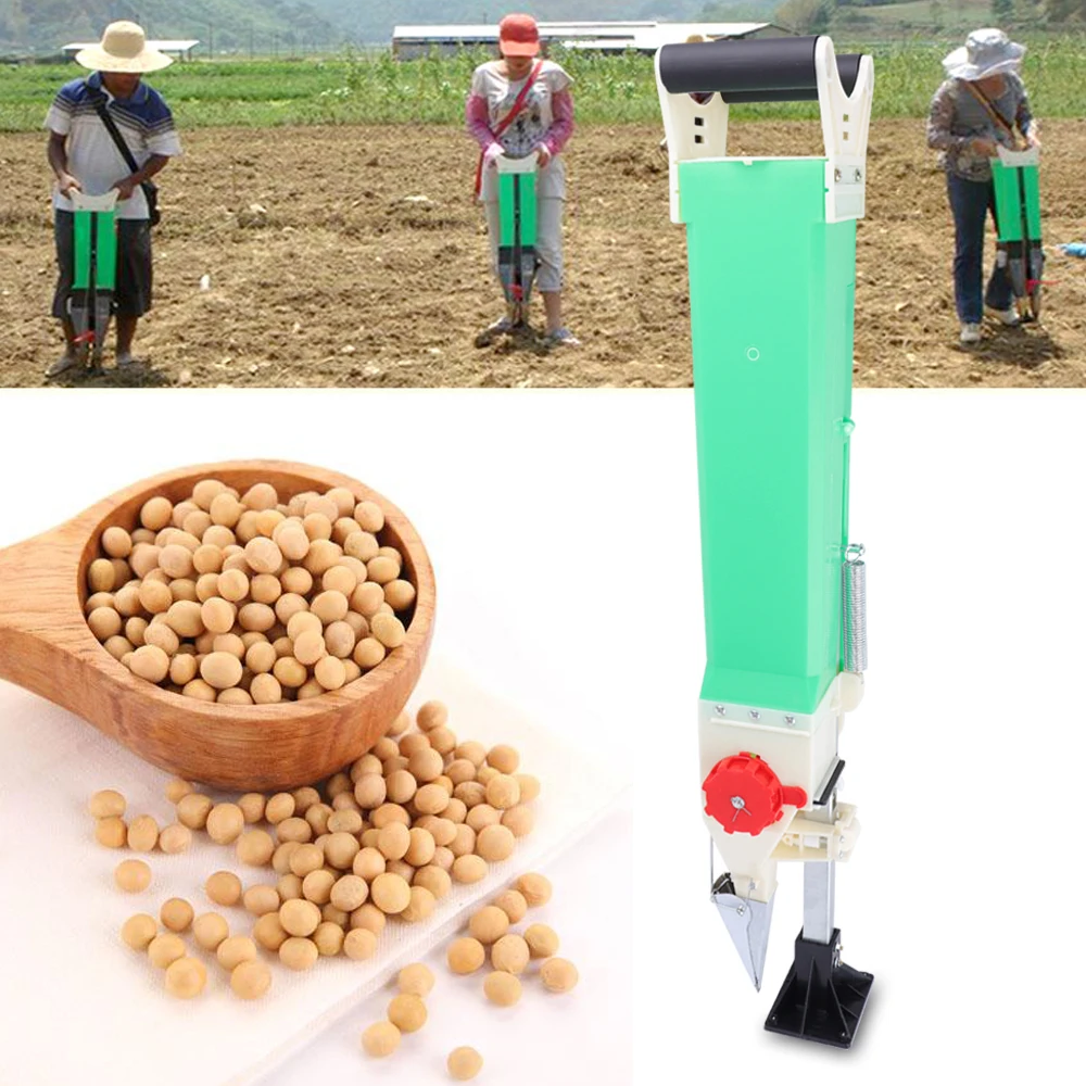 Adjustable Manual Handheld Corn Peanut Seed Spreader Vegetable Planter Garden Fertilizer Seeder