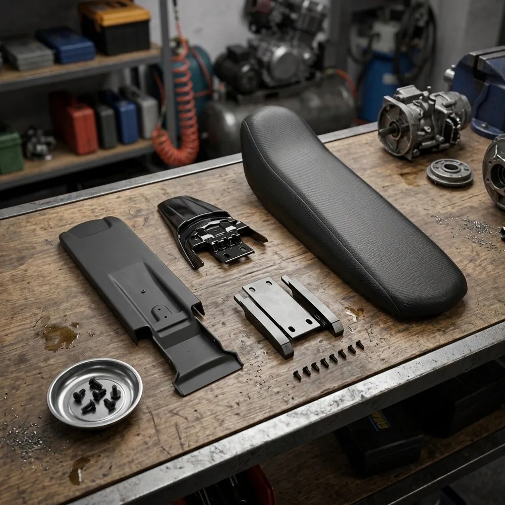 For SURRON For light Bee S X electric motorcycle seat cushion and mudguard set optimized for rider posture support