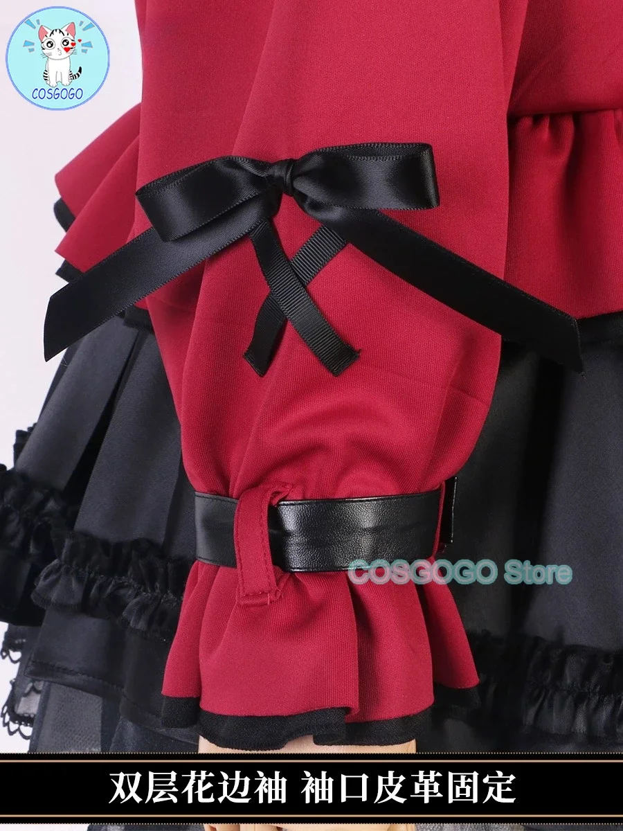 COSGOGO-Costume Cosplay pour Femme, Tenue d'Halloween, Robe Sexy, Vtuber Hololive, SakamMiChloe