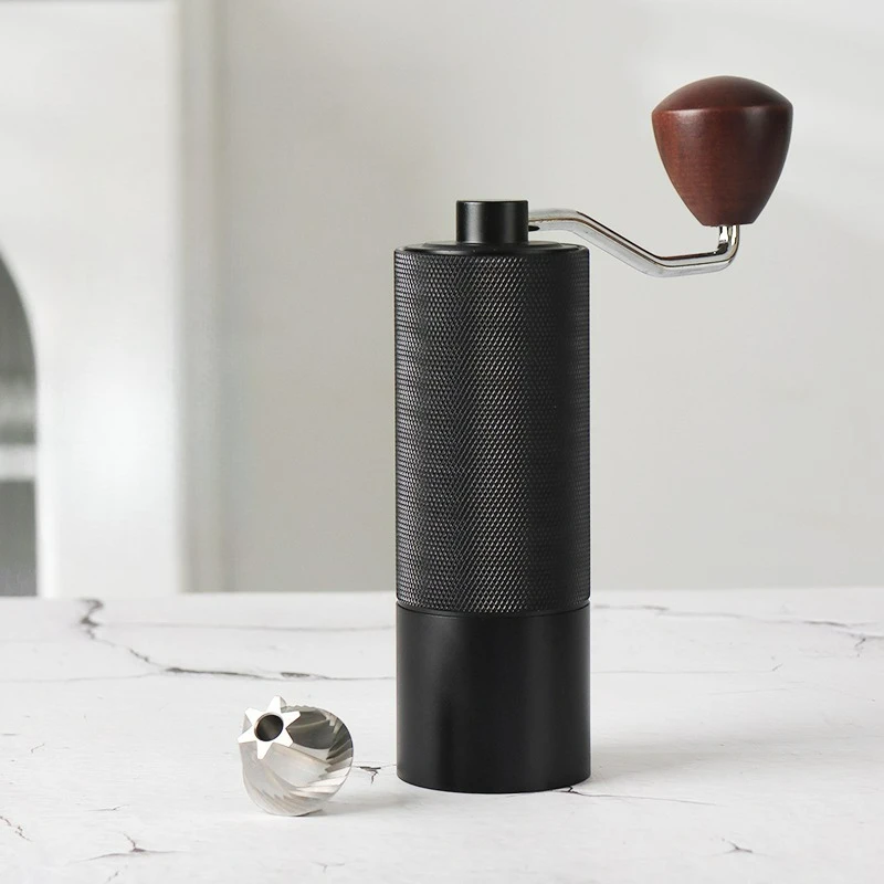 

Профессиональная кофемолка из нержавеющей стали, ручная двойной подшипник, регулируемая итальянская ручная кофемолка с жерновами, кофемолка, инструменты