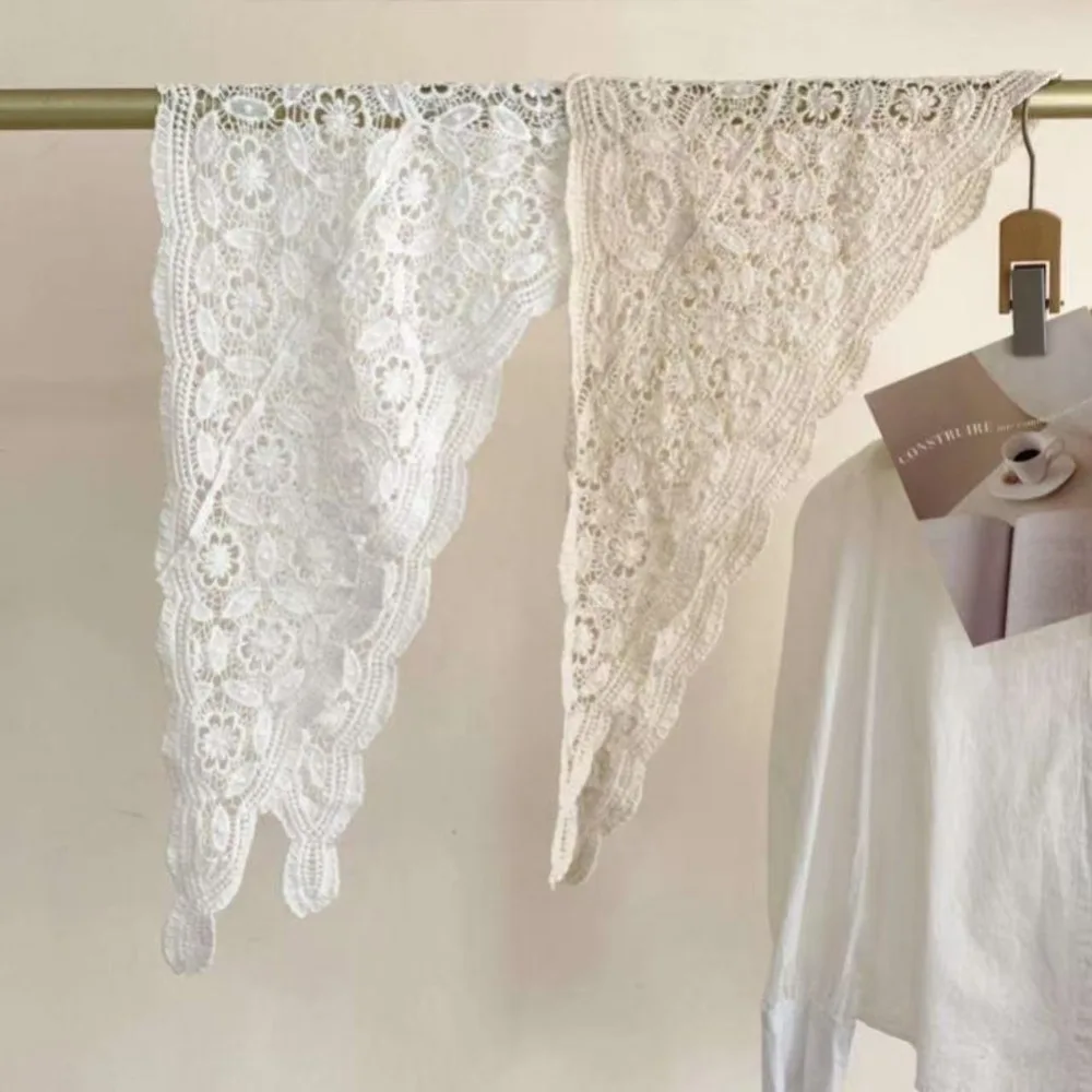 Trendy Lace Trim Fart Curtain Slim Fit Pretty Hip Curtain Hollowed-out Y2K Apron Wrap Skirt Women