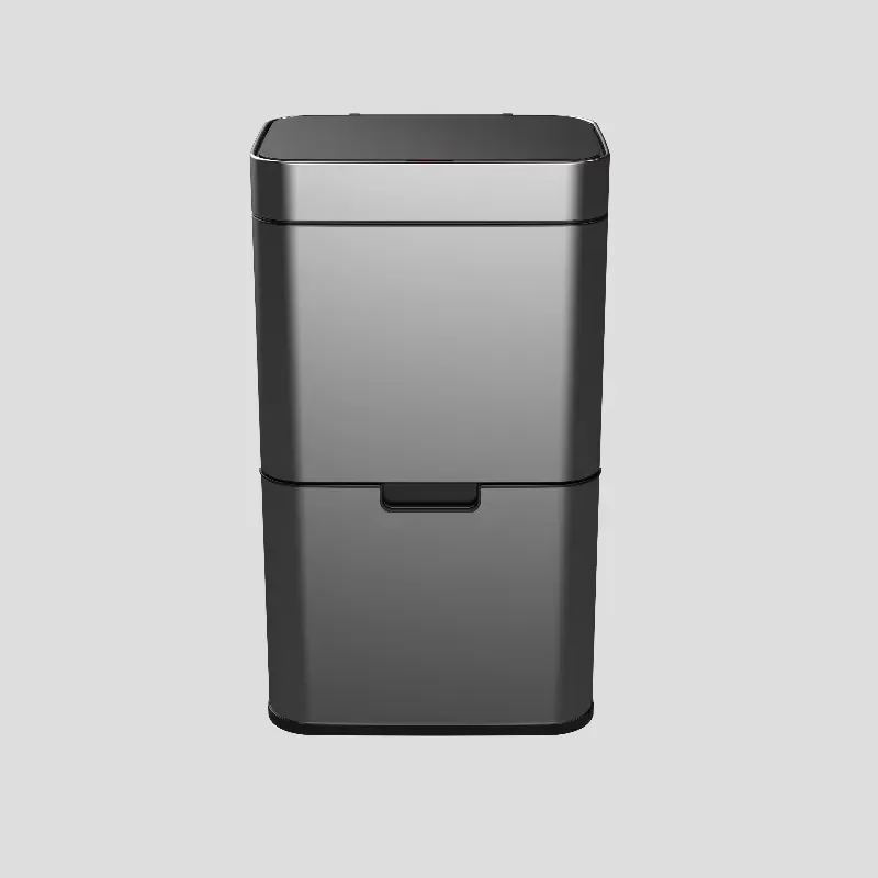 70L Smart Car Trash Can Automatic Sensor Lid Large Capacity Waste Bin Contactless Sorting Garbage Container for Vehicle