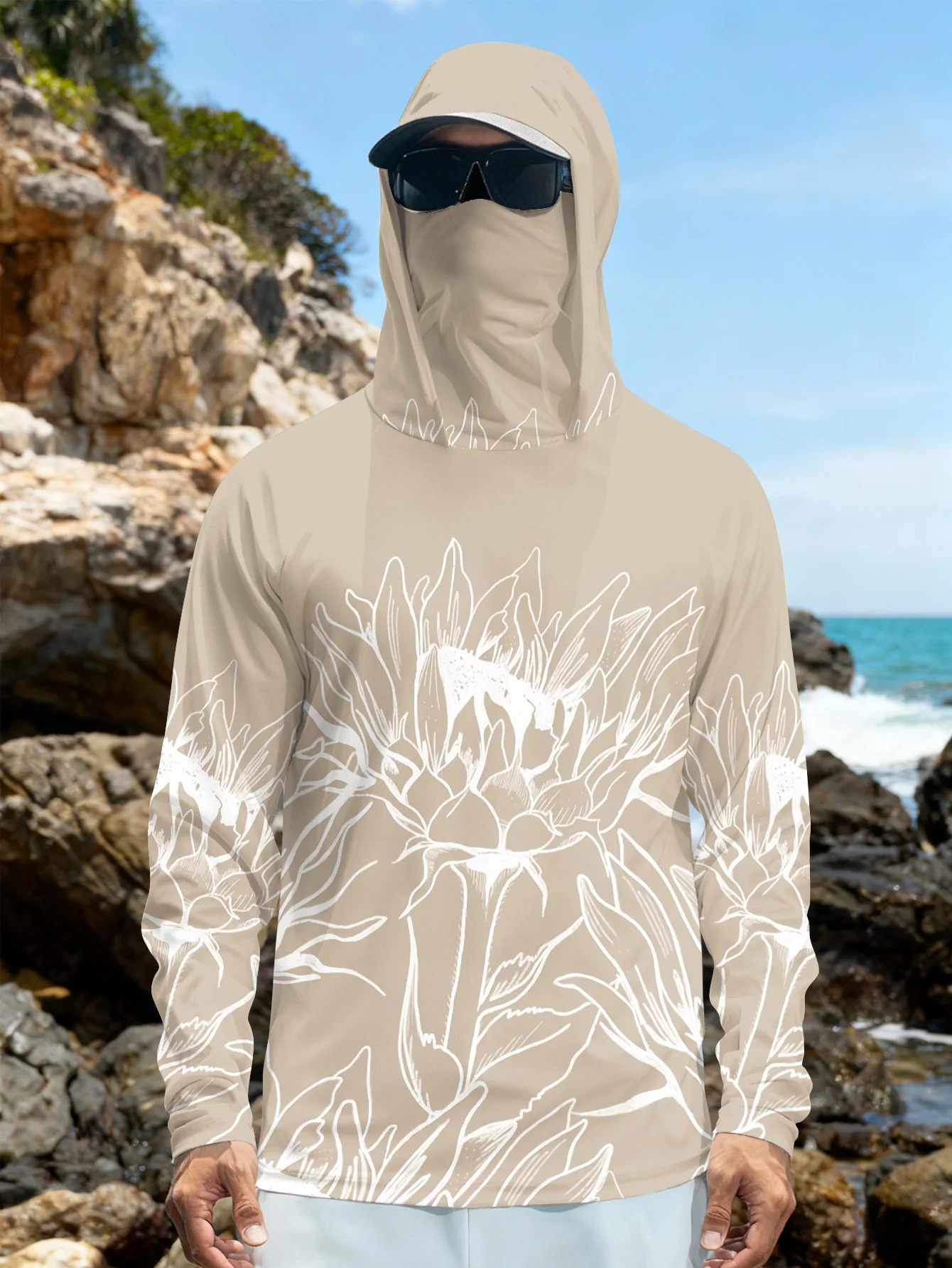 Kaos Pancing Pria Pelindung Si - Outdoor Hunting Hoodie ulasan dan harga