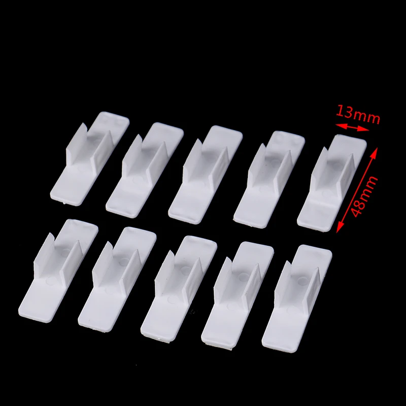 10pcs New Selfadhesive Pen Holder Pencil Clip Holder Desktop Fixed Pen Case