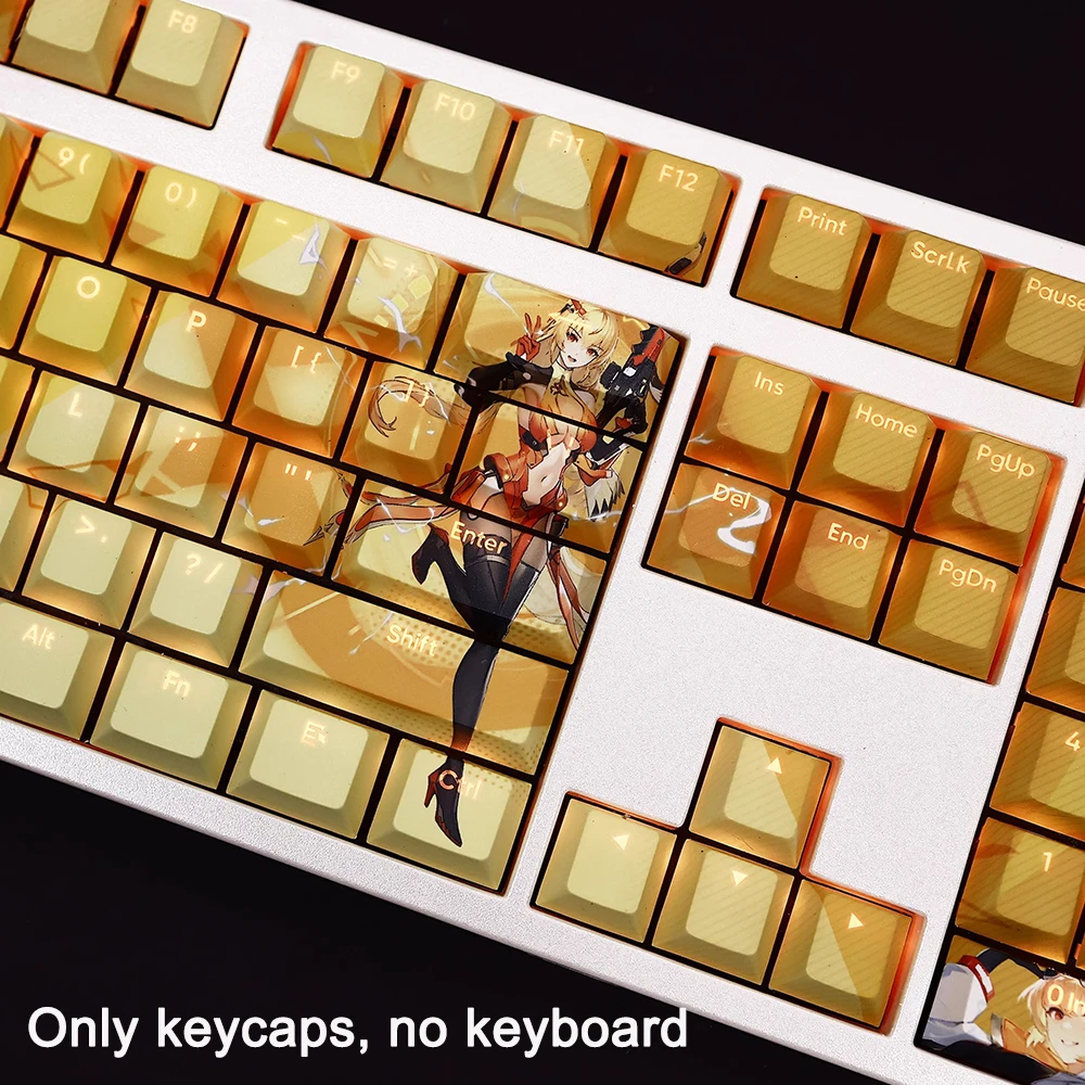 جديد كسر الثلج: منطقة الترفيه موضوع Keycap 108 مفتاح PBT الحرارية التسامي لوحة المفاتيح الميكانيكية الكرتون أنيمي لطيف لعبة كيكابس
