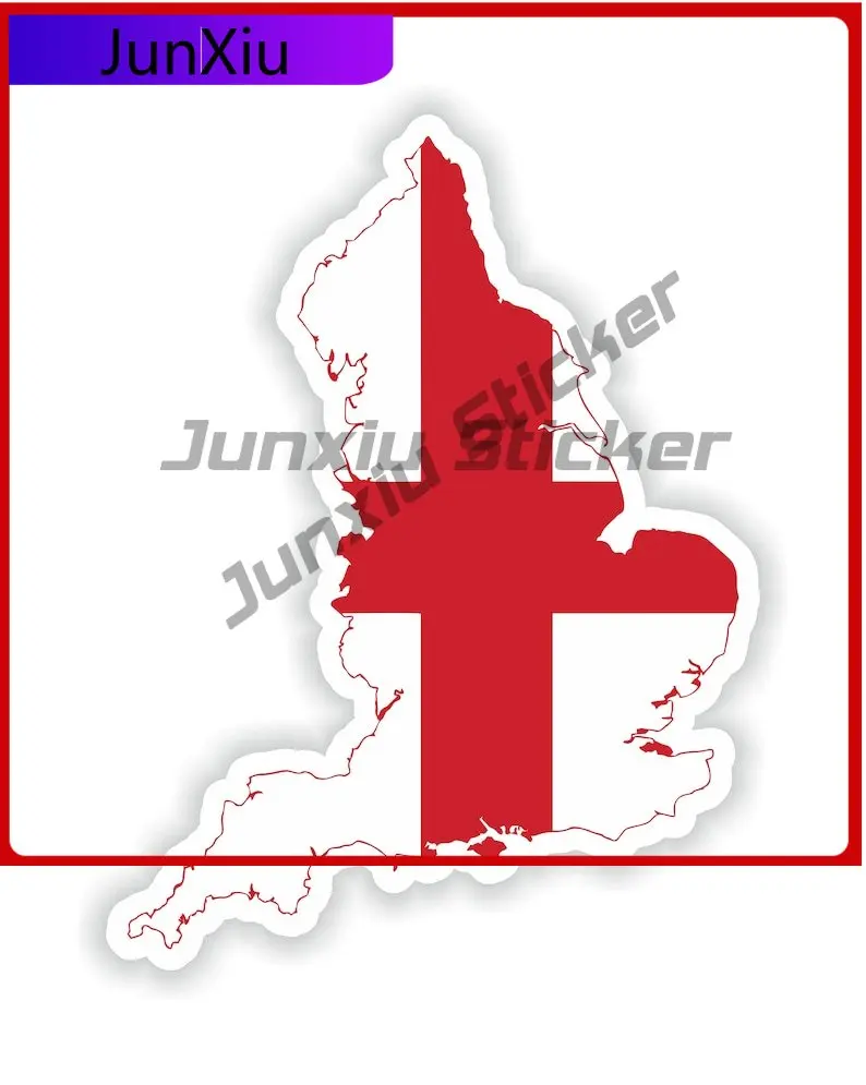 

England Map Flag Funny Cool Funny Laptop Window Scratch Cover Auto Accessories Vinyl Decal For Car Truck SUV Window Bumper