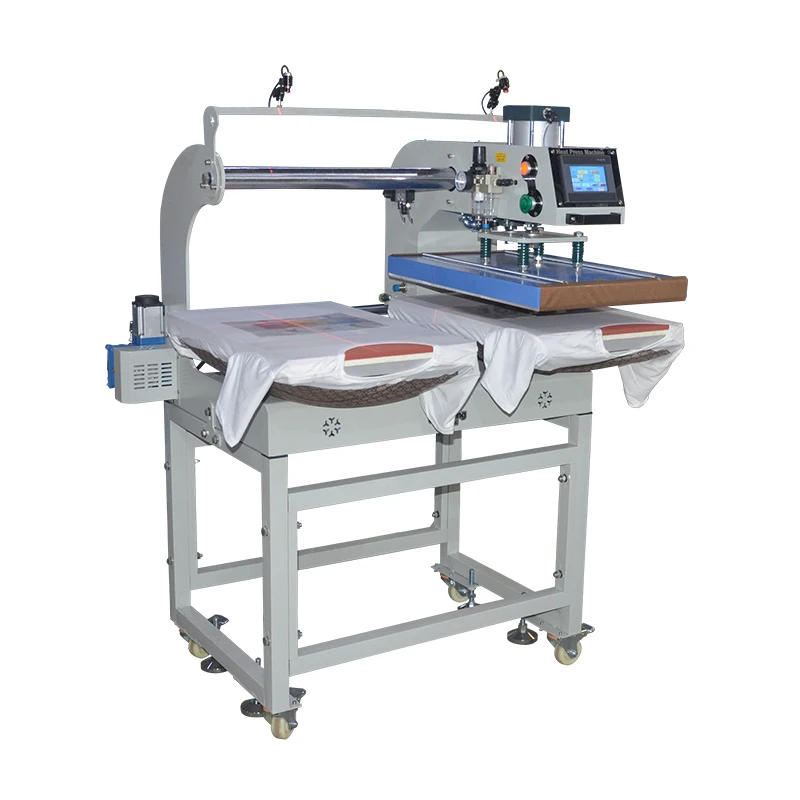 16x24in Two-Head Automatic Heat Press Machine New Dongguan Pneumatic Tshirt Printing for Garments