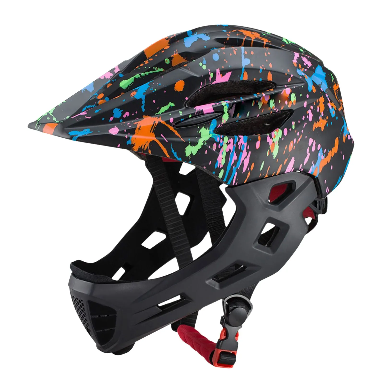 Adjustable Breathable Kids Bike Helmets Toddler Lightweight Full Face Bike Helmets with LED Light Kids Bike Helmet