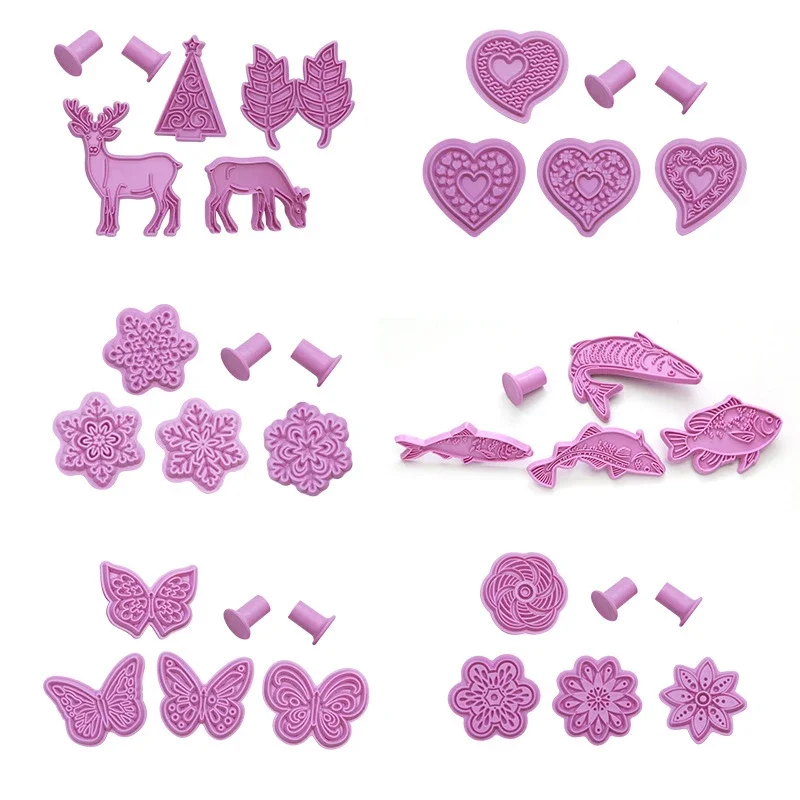 

Baking Embossing Mould Cookies Mold Set Diy Home Party Cake Cute Dessert Decoration Tools Kitchen Cooking