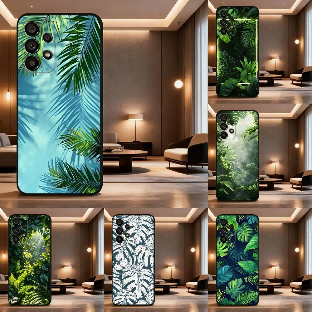 حافظة لهاتف سامسونج جالاكسي A73,31,32,72,41,53,52,71,22,5G,Note,J7,8,9 غطاء أسود ناعم #1