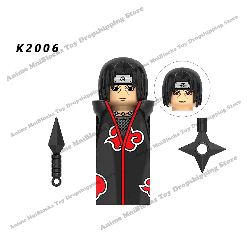 KDL801 802 803 804 806 807 810 811 Naruto blocks Akatsuki anime Sasuke mini action toy figures Assemble bricks toys kid gifts