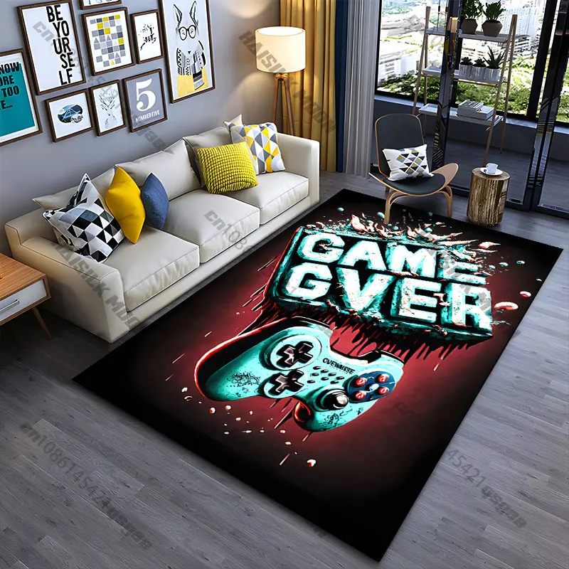 Gaming loss destruction visualized creativity carpet Yoga living room room decor children's crawling mat doormat area rug