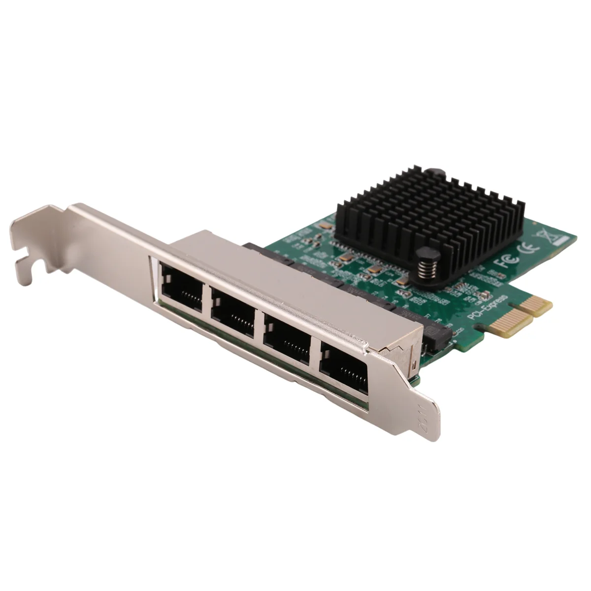 RISEN 네트워크 카드 네트워크/이더넷/Lan 어댑터 PCI-E 네트워크 카드 Realtek RJ45 인터넷 이더넷 기가비트 4 포트 네트워크 카드