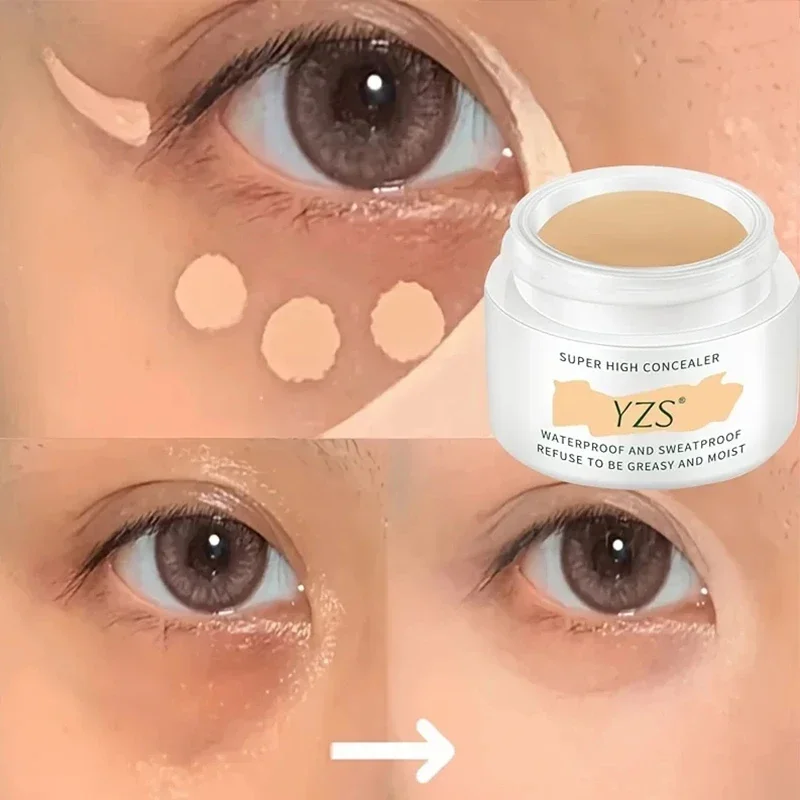 Waterdichte Volledige Dekking Concealer Voor Tatoeages Littekens Acne Donkere Kringen Natuurlijke Afwerking Foundation Voor Alle Huidtinten