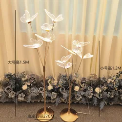 Wedding Floor Lamp Electroplated Gold Road Guide Lamp Wedding Decoration Lamp Exhibition Hall Lamp Bedroom Living Room Lamp LED