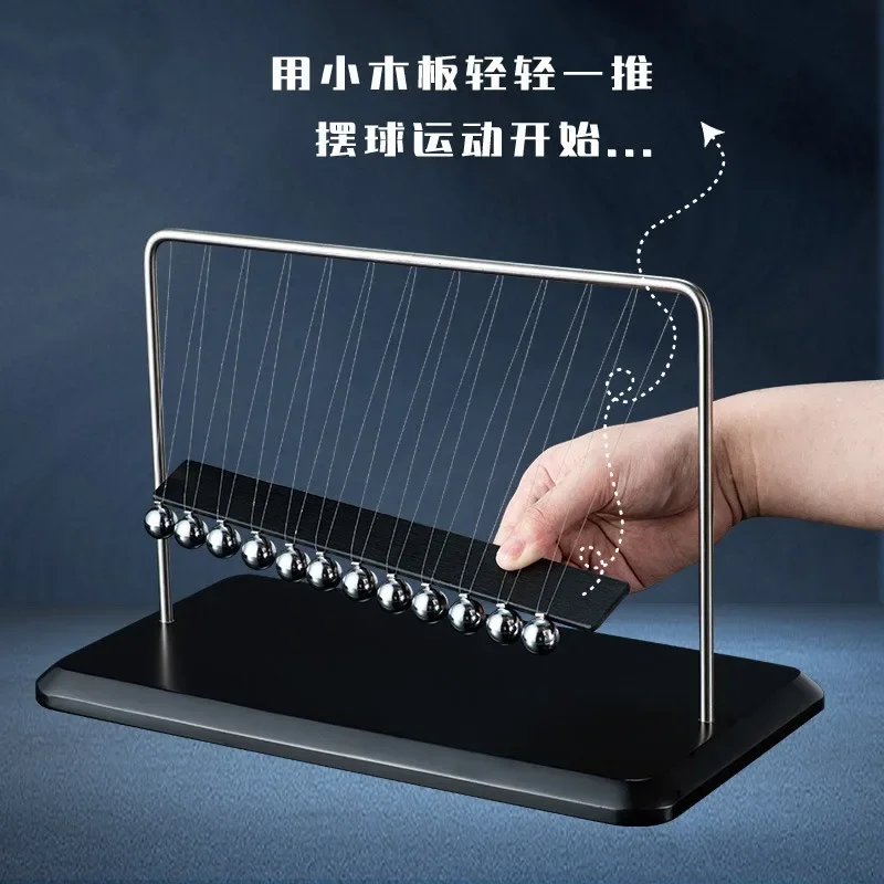 Stainless steel chaotic pendulum light luxury office desktop decoration ornament