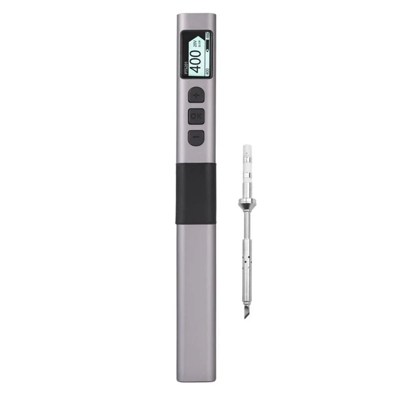 PTS201 Smart Electric Soldering Iron 100W Mini Portable Fast Heating Soldering Station Universal Soldering Iron Tip