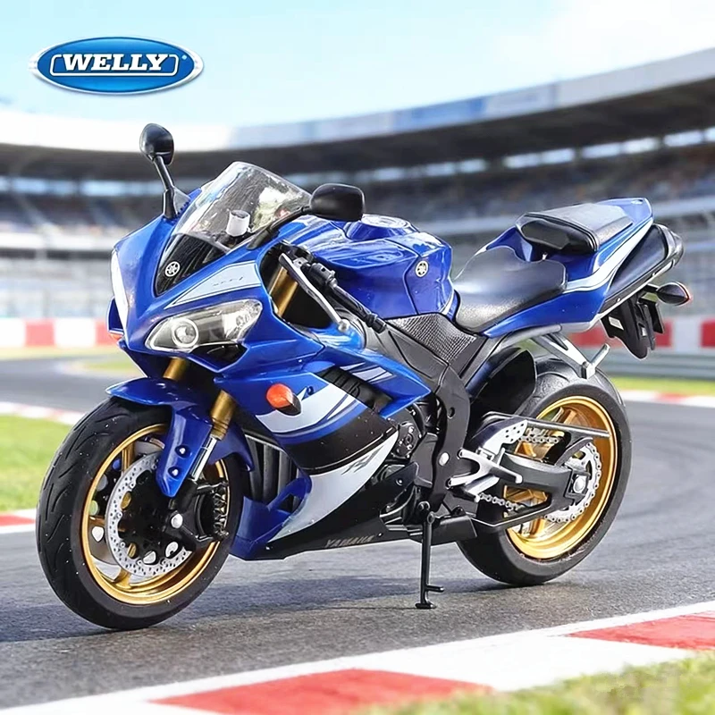 

WELLY 1:10 YAMAHA YZF-R1 Alloy Racing Motorcycle Model Diecast Metal Street Sports Motorcycle Model Simulation Children Toy Gift