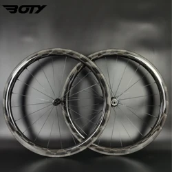 New Model 700C Road Bike Carbon wheelset 35/38/45/50/55/60mm depth 23/25mm width Clincher/Tubeless/Tubular Bicycle wheels