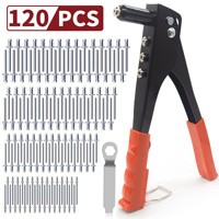 AIMUNOK 505/230/120pcs Multimodel Rivet Gun Set, Efficient & Durable! Easily tackles furniture installation, metal assembly
