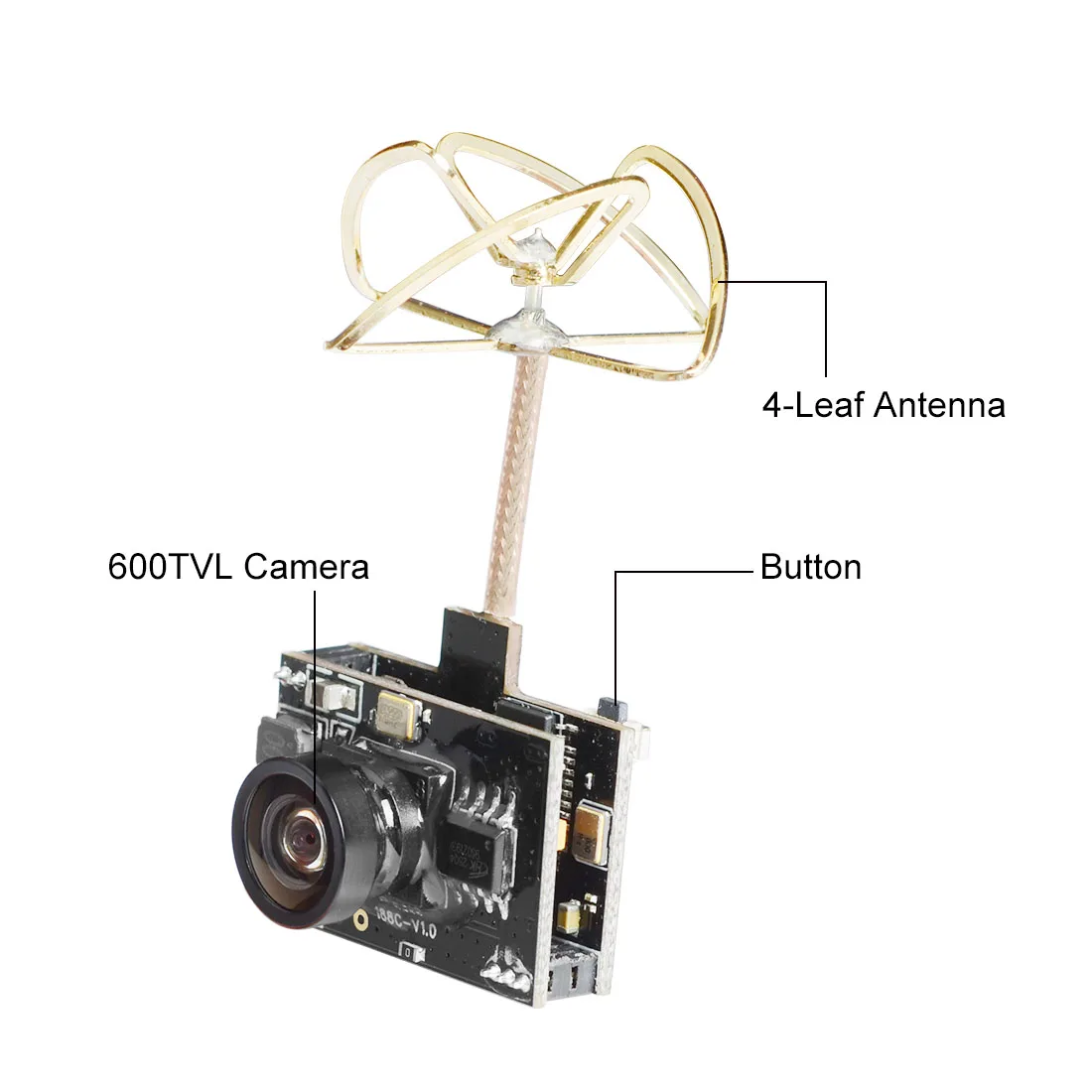 Piggyback-Caméra Micro AIO FPV 5.8G 40CH VTX, prise en charge OSD SmartAudio, sortie 400mW avec mode Pit, émetteur FPV, 600TVL NTSC 120 F