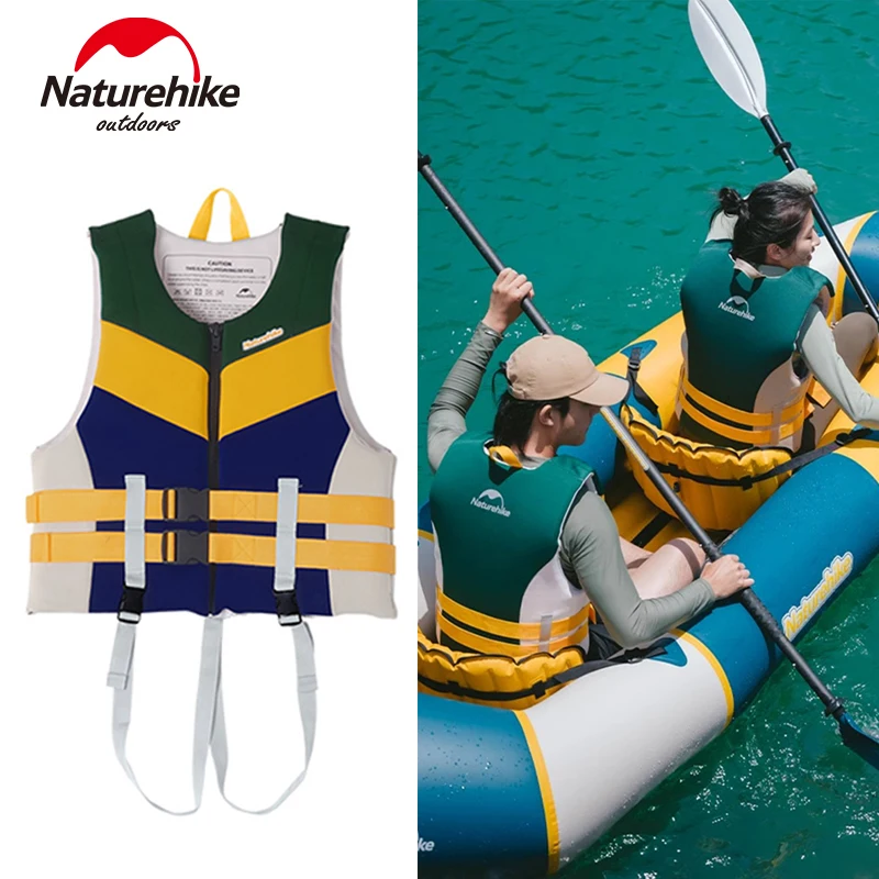 

Naturehike Life Jacket Buoyancy Vest Floating Lifeguard Safety Garment for Kid Adult Sport Swimming Boating Drifting Skiing Surf