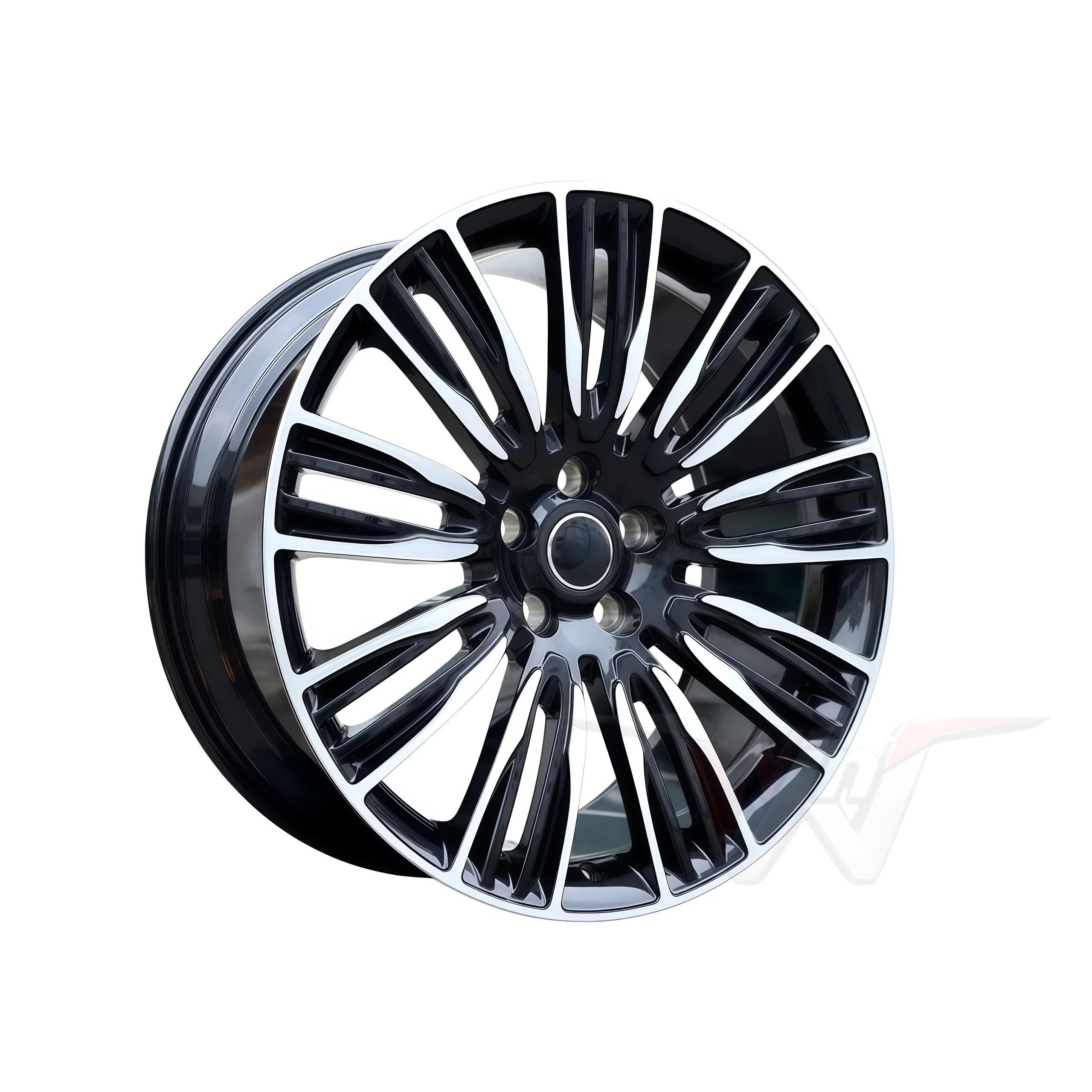 Flow Forming Five Spoke Polished Aluminum Alloy Wheel Hub Custom PCD ET Precision Machining Auto Rim