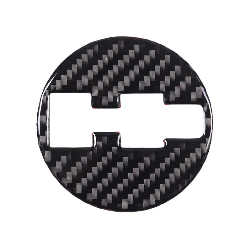 Para Hummer H3 2005-2009 fibra de carbono real logo del volante del coche anillo decorativo decoración interior pegatinas accesorios de automóvil