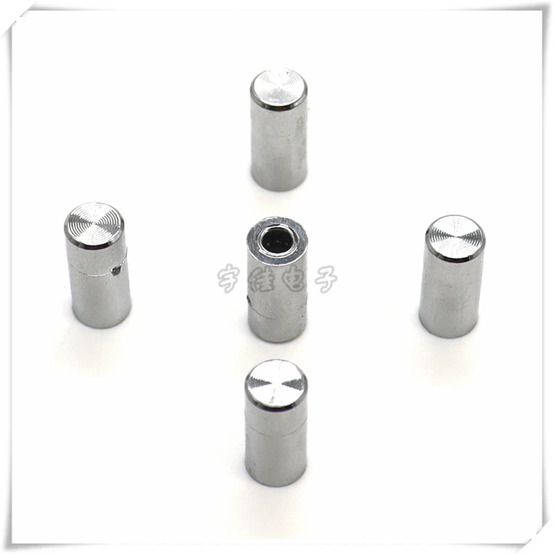 10PCS Electroplated Sun Pattern Button Cap 6*6 Series Tact Switch Button Cap Round Hole 3.2MM Silver 7*15MM