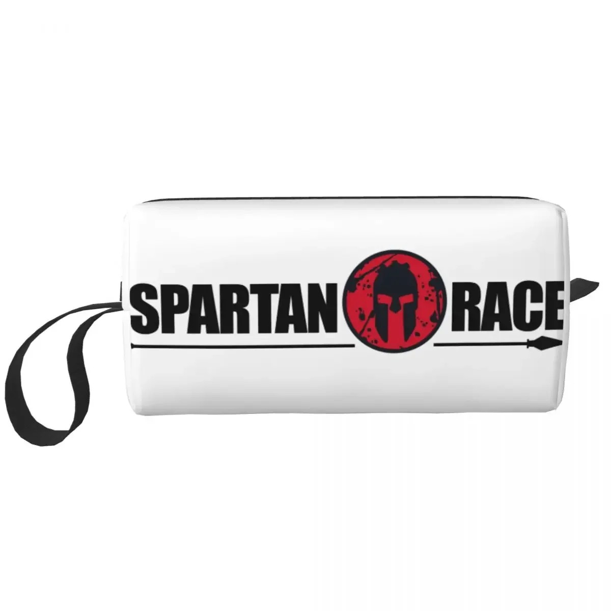 Travel Sparta Spirit Spartan Race Toiletry Bag Fashion Cosmetic Makeup Organizer for Women Beauty Storage Dopp Kit Box