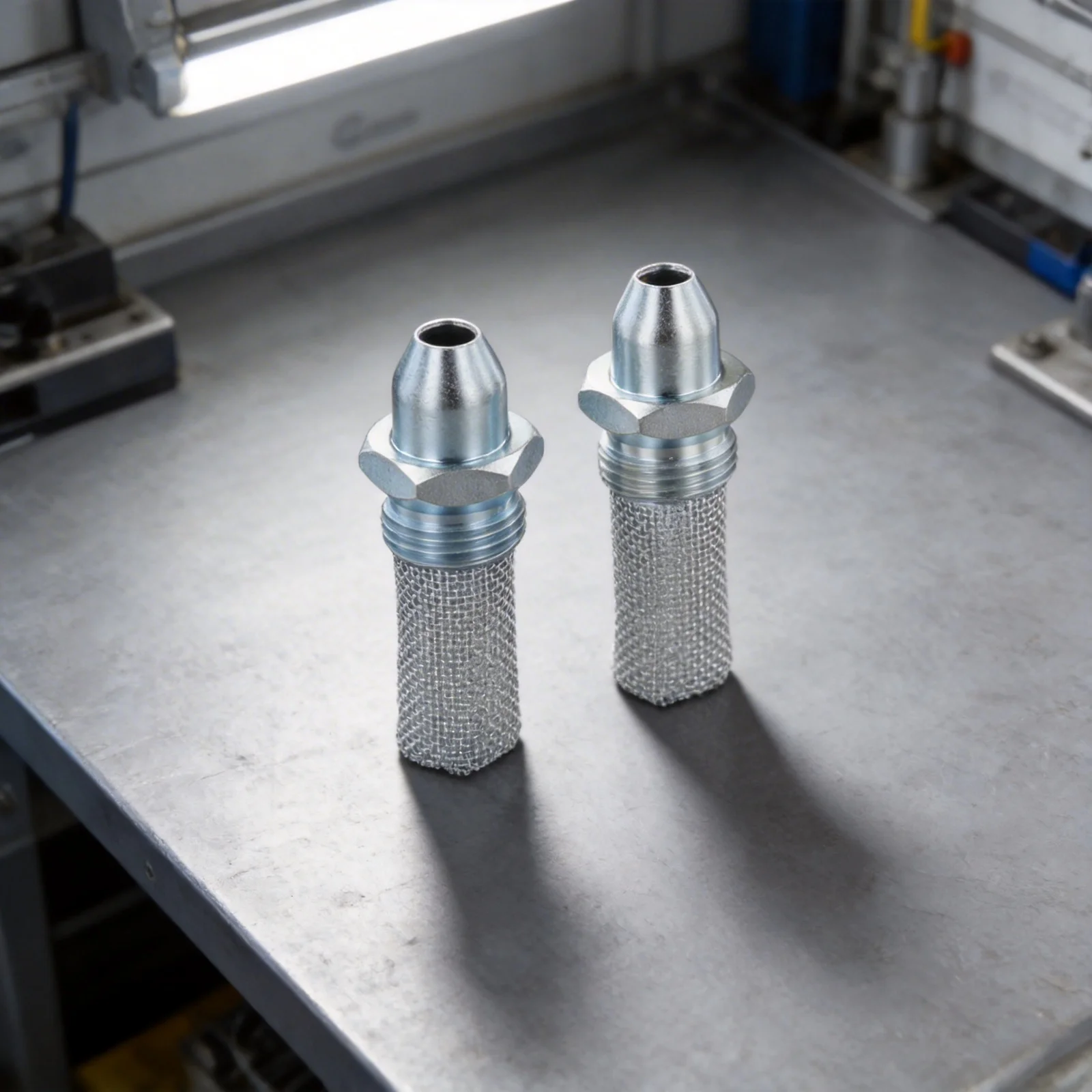 

Глушитель для триммера (как на фото), металлический искрогаситель, простая установка, защита от возгорания