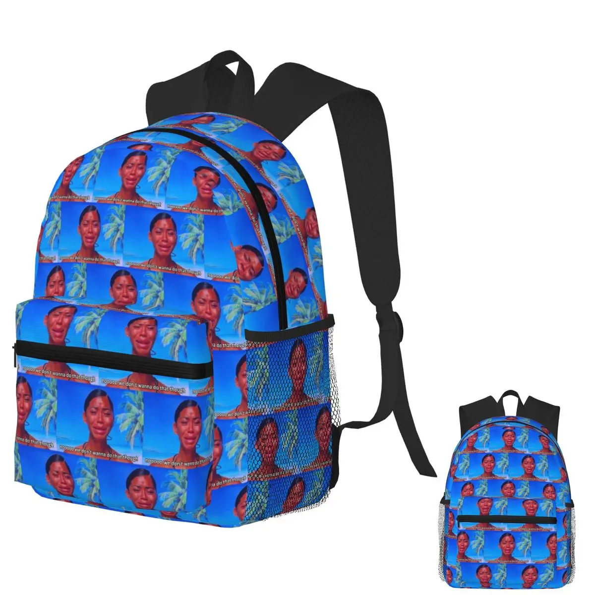 

Nooooo We Dont Want To Do That Though - Amaya Papaya Love Island Backpack School Bag Hiking Travel Daypack Bookbag Shoulder Bags