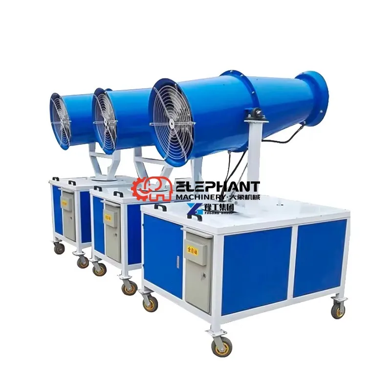 80m Remote Control Automatic Fog Cannon Sprayer Water Mist Gun for Disinfection and Dust Suppression Use