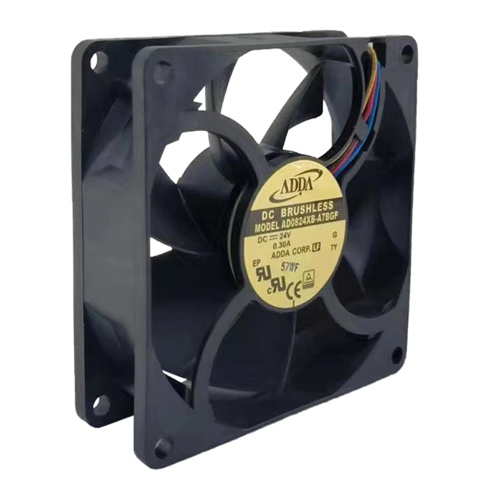 Ltsf ل AD0824XB-A7BGP DC24V 0.3A 80X80X25MM 8 سنتيمتر PWM Ventilador دي فيلوسيداد متغير #3