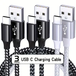 3Packs 3 2 1m Super Long Charger Cable For IPhone 8-Pin Fast Charging Cord Nylon Braided Data Sync Transfer Lead For IPhone 14