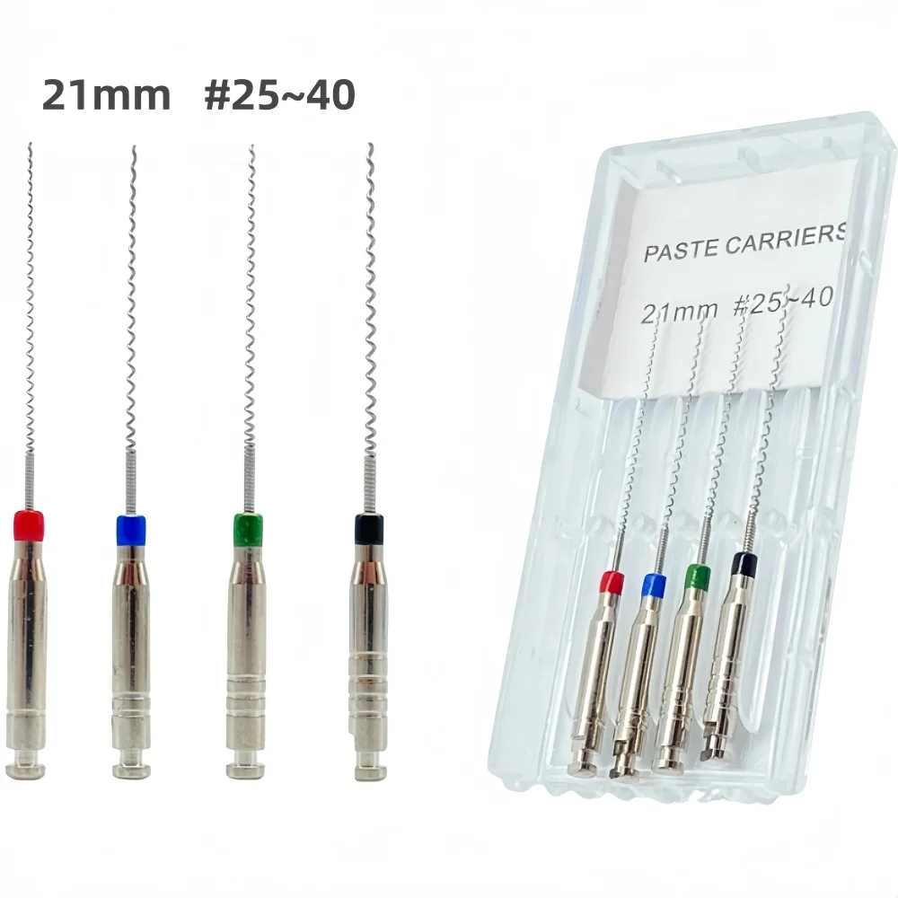 Dental Spiral Paste Filler - Rotary Carriers for Root Canal Obturation and Engine Filling Paste Applications in Endodontic Treat
