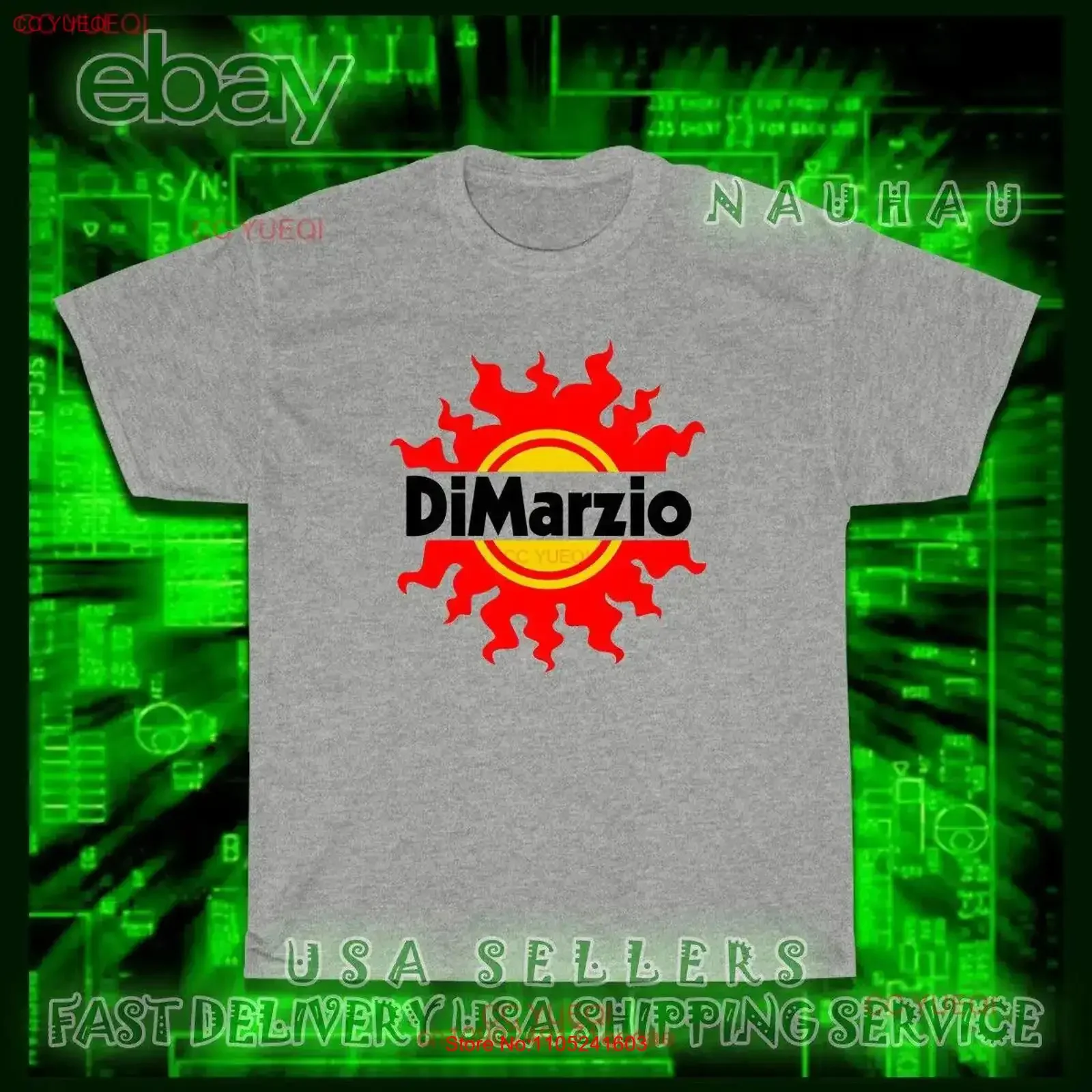 Camiseta DiMarzio American Guitar para hombre, estilo vintage, lavada, elástica, transpirable, con gráfico, ropa de diseñador suave, a la moda y elegante
