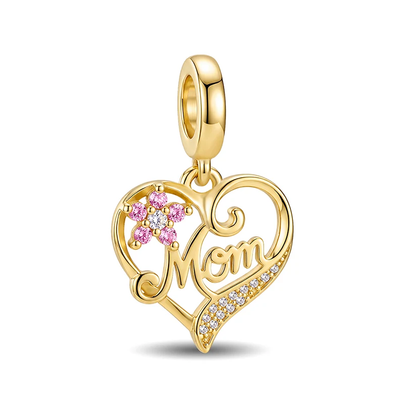 Liebesherz-Familie, Schwestern, Flügel-Charms, Perlen, passend für Original-Armbänder, Armreifen, 925er Sterlingsilber, edler Schmuck, Geschenk